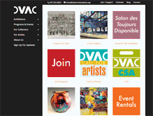 Tablet Screenshot of daytonvisualarts.org